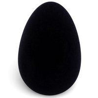 JAJKO WIELKANOCNE DUŻE CZARNE WELUROWE DEKORACJA ŚWIĄTECZNA FIGURKA 25 cm