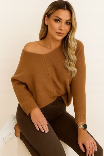 WŁOSKI SWETER MOHER KOBIECY MIĘKKI SWETER MOHER OVERSIZE kolory 686 na Arena.pl