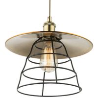 Industrialna LAMPA wisząca VIEJO 15086H1 Globo druciana OPRAWA zwis drut loft brąz antyczny