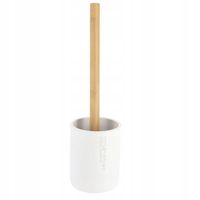SZCZOTKA DO WC POLYRESIN BAMBUSOWA Ø 10,4 CM BIAŁA