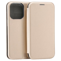 beline etui book magnetic iphone 16 promax 6.9 złoty/gold