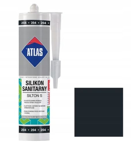 ATLAS SILIKON SANITARNY SILTON S CZARNY 204 280ml na Arena.pl