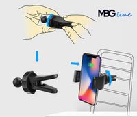 UCHWYT SAMOCHODOWY Z ŁADOWARKĄ INDUKCYJNĄ 15W QI