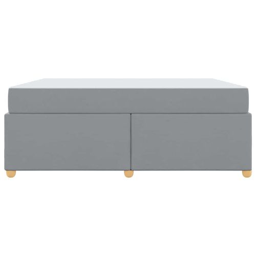 Ramka łóżka z materacem Jasnoszary 180 x 200 cm tkanina na Arena.pl