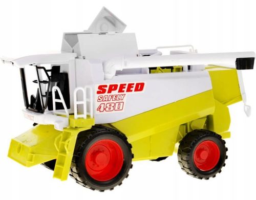 CLAAS LEXION DUŻY KOMBAJN ZBOŻOWY RUCHOME ELEMENTY NAPĘD TRAKTOR ZABAWKA na Arena.pl