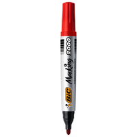 bic marking 2000 ecolutions marker czerwony z okrągłą końcówką 1 sztuka