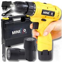 WIERTARKO WKRĘTARKA akumulatorowa 0-600obr. 12V LED 25 biegów + 2AKU