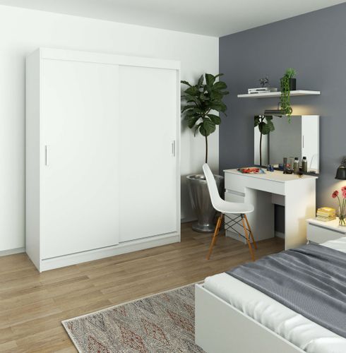 SZAFA PRZESUWNA 150 cm CLP MONO BIAŁA na Arena.pl