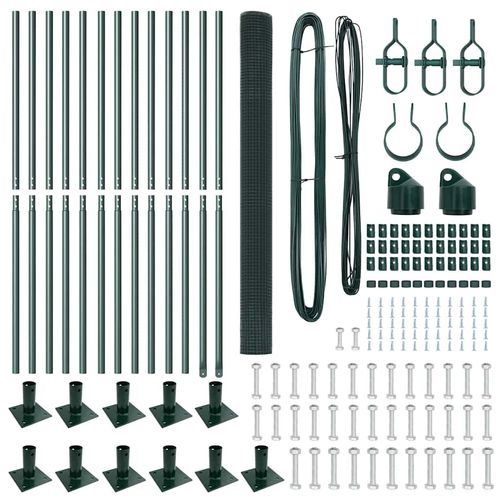 Ogrodzenie z słupkami Zielony 1.5 x 25 m Stal na Arena.pl