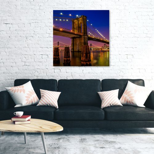 OBRAZ NA PŁÓTNIE Most Noc Nowy Jork na Arena.pl