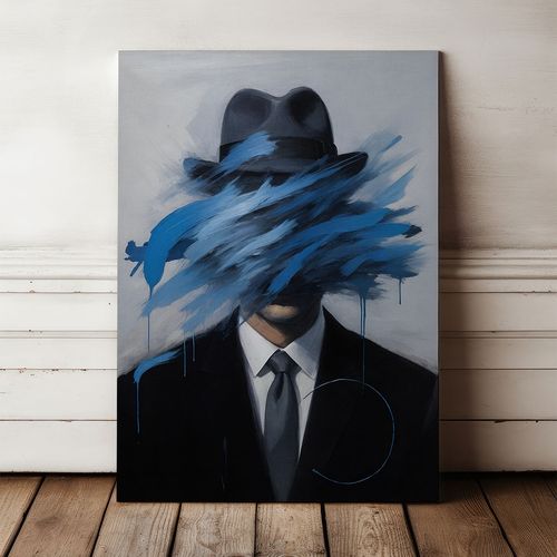 Obraz na płótnie portret w kapeluszu 70x100 cm na Arena.pl