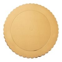 Podkład pod tort, ciasto złoty okrągły 26 cm