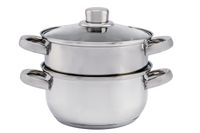 2 x Garnek do gotowania na parze 2.5l parowar 3el