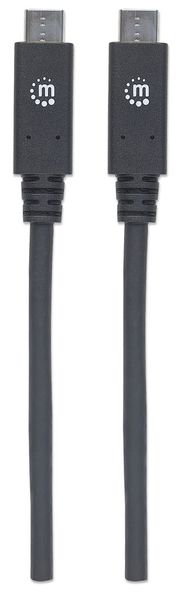 KABEL USB C-C M/M 1,0m USB3.1 SuperSpeed+ 5A  Manhattan  355223 zdjęcie 4
