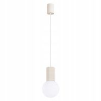 Lampa wisząca ryflowana HALO beżowy SL.1719 Sollux
