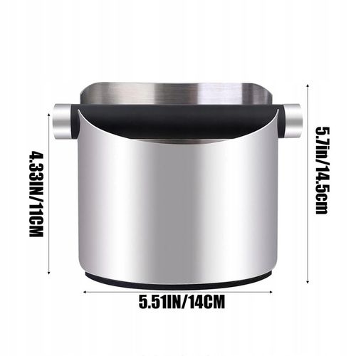 POJEMNIK NA FUSY EKSPRESU DO KAWY STAL NIERDZEWNA ODBIJAK KNOCK BOX 14*14.5 na Arena.pl