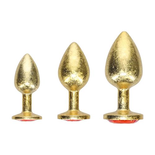 Milan Collection - Metal Anal Plug Set - Gold na Arena.pl