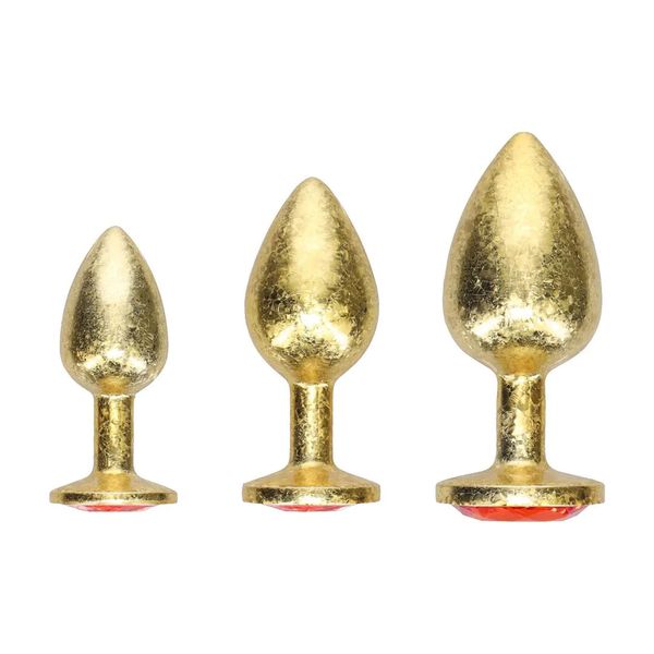 Milan Collection - Metal Anal Plug Set - Gold zdjęcie 3
