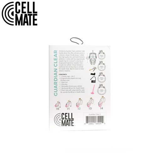 pas cnoty guardian chastity cage clear size 2 cellmate na Arena.pl