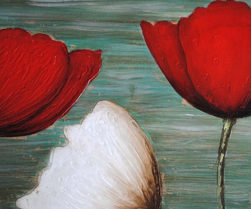Kwiaty, maki (50x60cm) na Arena.pl