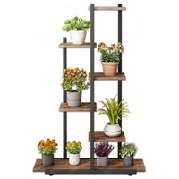 Kwietnik stojak na rośliny kwiaty doniczki nowoczesny regał drewniany loft