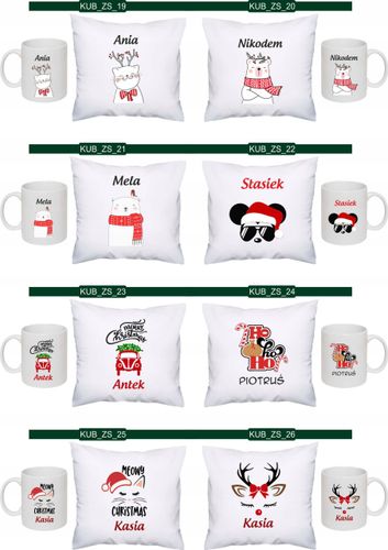 PODUSZKA+KUBEK zestaw prezent Święta Mikołajki na Arena.pl