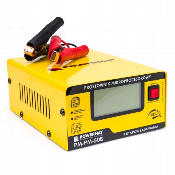 Prostownik do akumulatorów MIKROPROCESOROWY 12V 24V do 10A zdjęcie 4