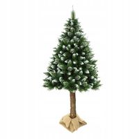 CHOINKA SZTUCZNA NA PNIU 180 CM | GĘSTA SOSNA | OŚNIEŻONA | DIAMENTOWA