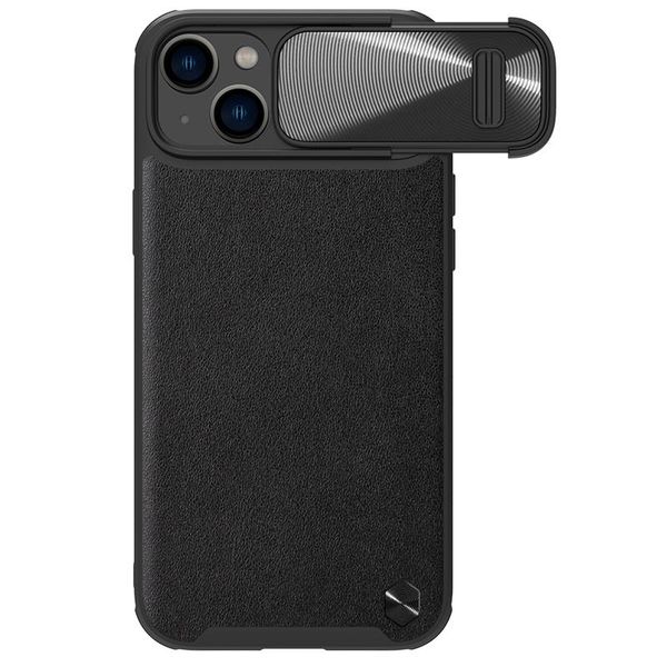 NILLKIN CAMSHIELD LEATHER S IPHONE 14 PLUS, BLACK / CZARNY zdjęcie 1