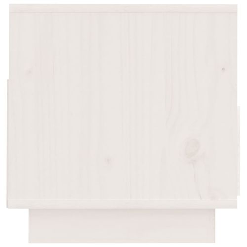 Szafka pod telewizor, biała, 60x35x37 cm, lite drewno sosnowe na Arena.pl