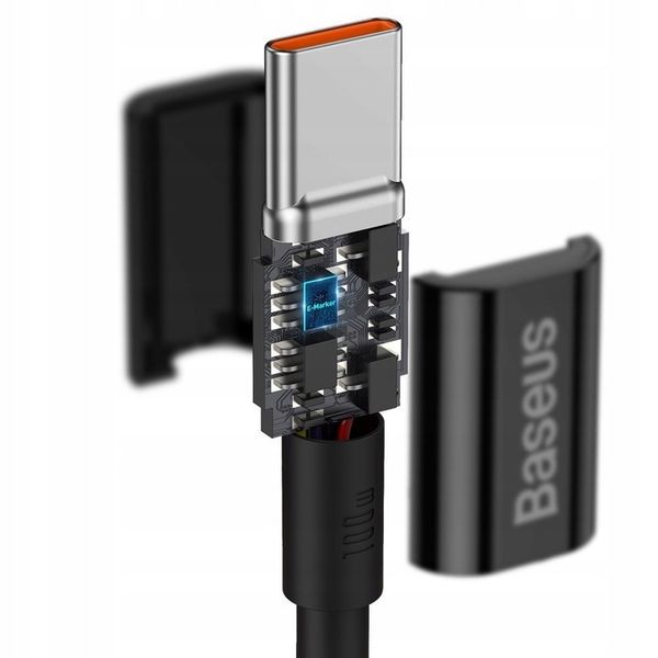 BASEUS SZYBKI KABEL USB C/USB C QC MOCNY 100W 1m zdjęcie 10