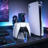 Stacja ładująca ładowarka do padów kontrolerów ps5 podwójna na dwa pady