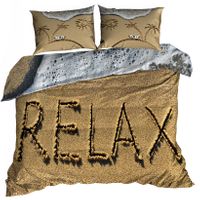 Pościel 3D bawełna satyna 160x200cm RELAX