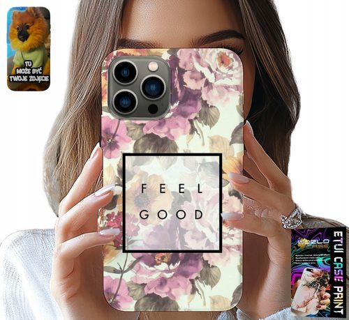 ETUI DO IPHONE 13 PRO - KWIATISTY WZÓR, MODNE DAMSKIE + SZKŁO na Arena.pl