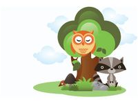 60X40CM SZOP SOWA OBRAZ