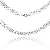 NASZYJNIK SREBRNY DAMSKI BISMARK BISMARCK 50 cm