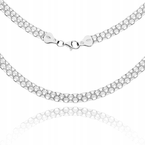 NASZYJNIK SREBRNY DAMSKI BISMARK BISMARCK 50 cm zdjęcie 1