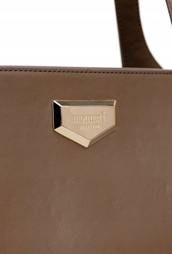 Monnari Piękna klasyczna czekoladowa torebka na ramię Regulowane rączki A4 na Arena.pl