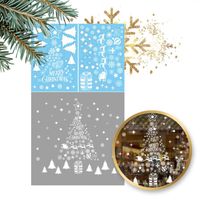 świąteczne naklejki na okno 2 arkusze 45 x 30 cm nkd02