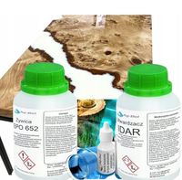 ŻYWICA EPOKSYDOWA ODLEWNICZA , KRYSTALICZNA 500g +BARWNIK STÓŁ BIŻUTERIA