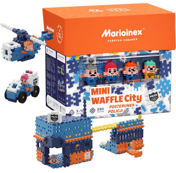Mini Waffle Marioinex City Posterunek Policji, komisariat 280 el 4 fig zdjęcie 1