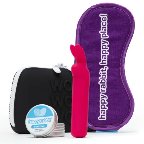 happy rabbit zestaw clitoral kit - 4-elementowy, ładowalny, etui na Arena.pl