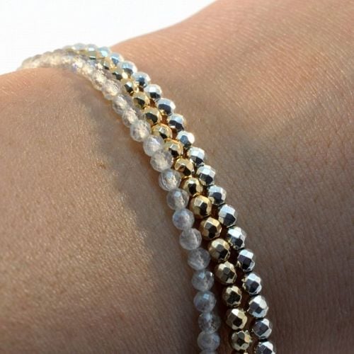 "Bransoletka HEMATYT LABLADORYT 925" na Arena.pl