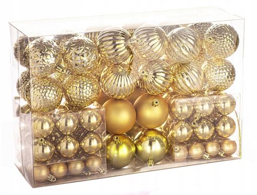 BOMBKI CHOINKOWE nietłukące ZESTAW 100szt piękny zestaw ŚWIĘTA na Arena.pl