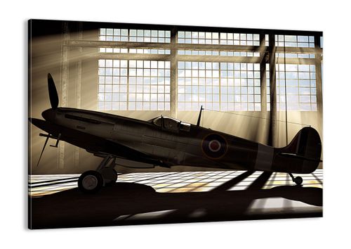 Obraz Na Płótnie - Samolot Hangar - 70X50 Cm - Aa70X50-2969 na Arena.pl