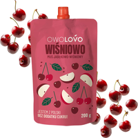 OWOLOVO Wiśniowo Mus jabłkowo-wiśniowy 200 g