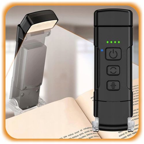 LAMPKA DO CZYTANIA KSIĄŻEK Z KLIPSEM LED USB NOCNA 9 LED + 5 MOCY + 3 na Arena.pl