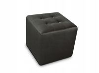 Pufa Pikowana Kostka Tapicerowana salon Siedzisko Guziki