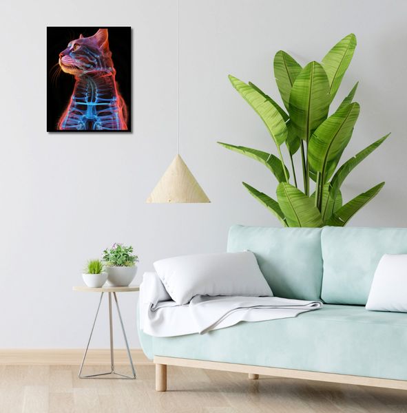 Plakat 40x50cm Anatomia Kota zdjęcie 4