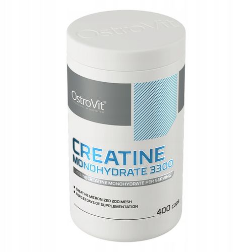 OstroVit Kreatyna Monohydrat 3300mg 400 kap CREATINE MONOHYDRATE 133 PORCJE na Arena.pl